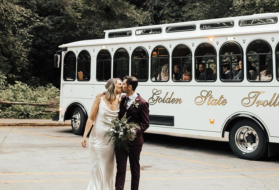 34 Passenger Golden State Trolley (White) detail 2