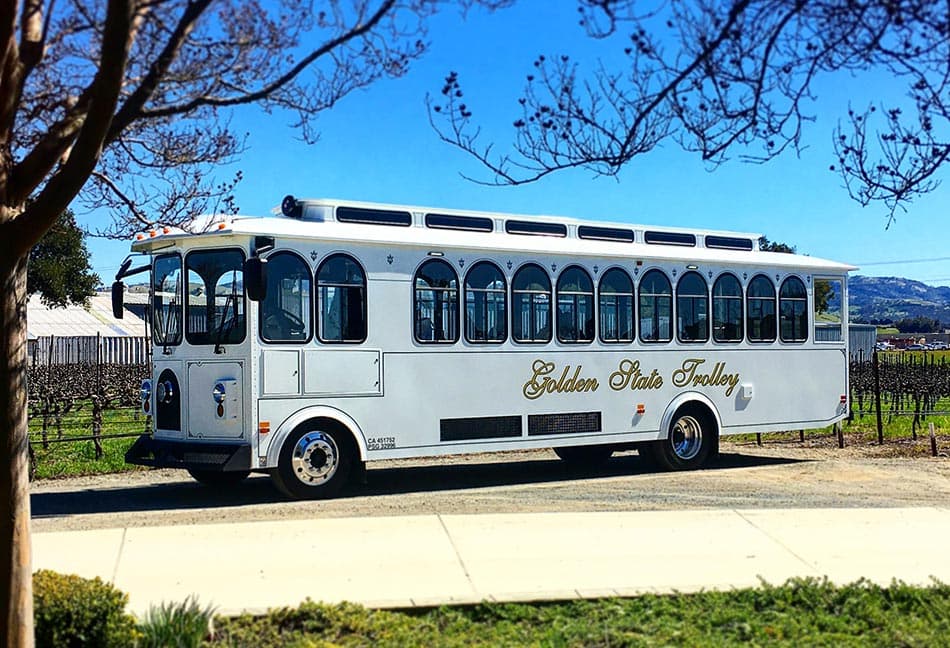 26 Passenger Golden State Trolley (White) detail 2